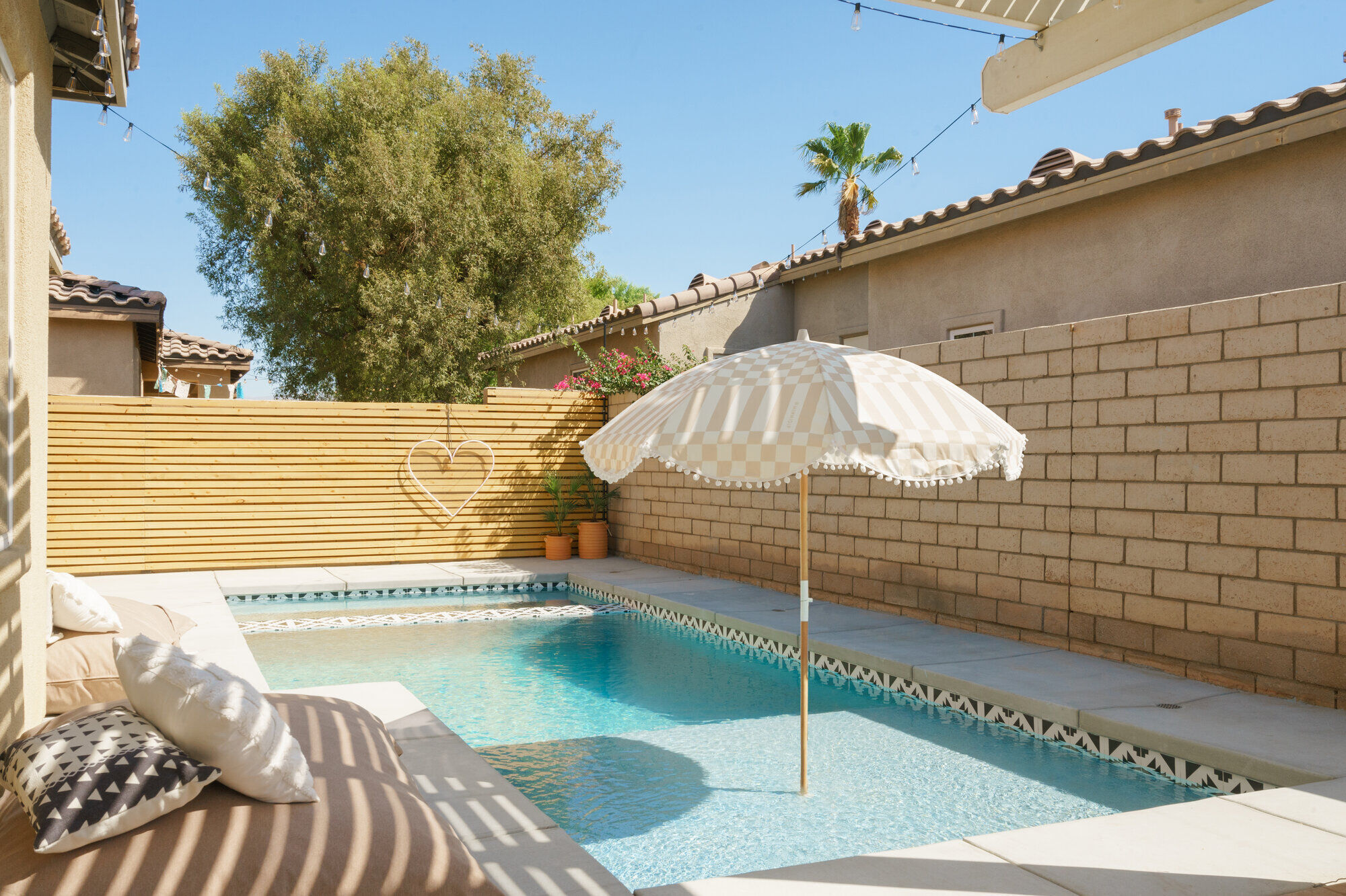 Open living space with warm Cuban-inspired color palette at Terra Luz